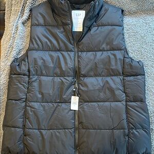 GAP Black Puffer Vest